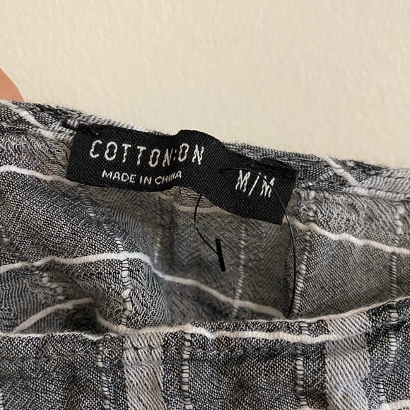 COTTON ON Plaid Gray Sleeveless Crop Top - Picture 4 of 5